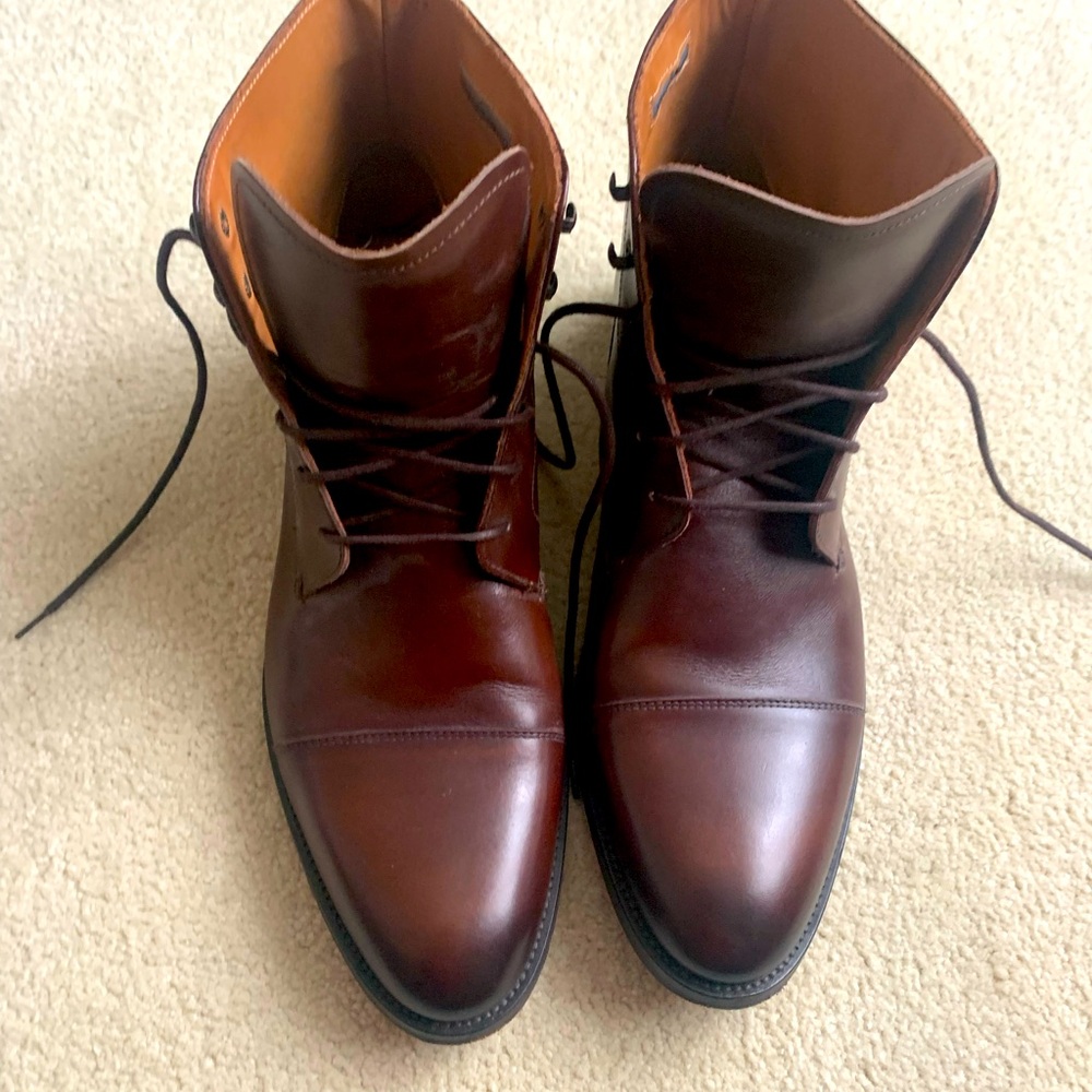 New without tags Vince Camuto men’s brown leather boots size 11